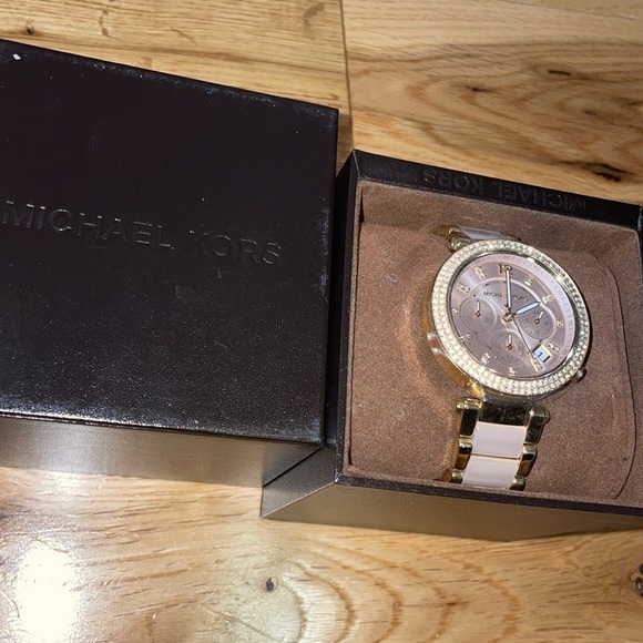 MICHAEL Michael Kors Accessories - Michael Kors Chronograph Parker Blush & Rose Gold-Tone Stainless Steel Watch